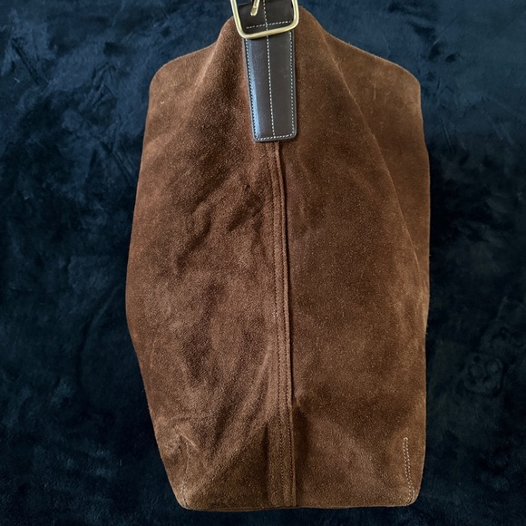 Coach Suede Legacy Bucket Slouch Shoulder Y2K Bag - Picture 6 of 9